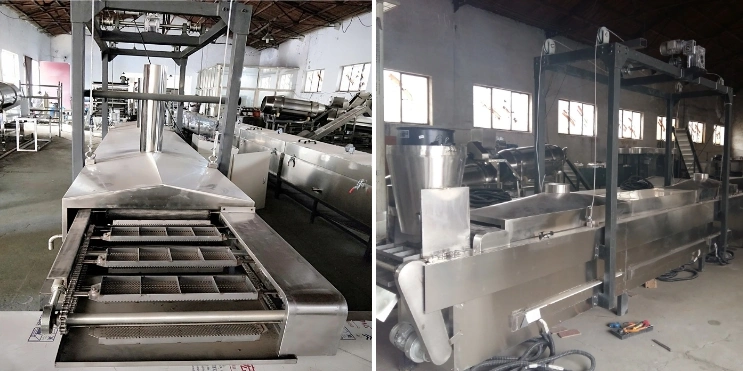Stainless Steel Commercial Automatic Potato Chips Batch Machine Donut Fryer