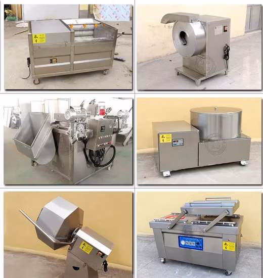 Automatic Small Capacity Snack Food Potato Chips Gas Frying Machine