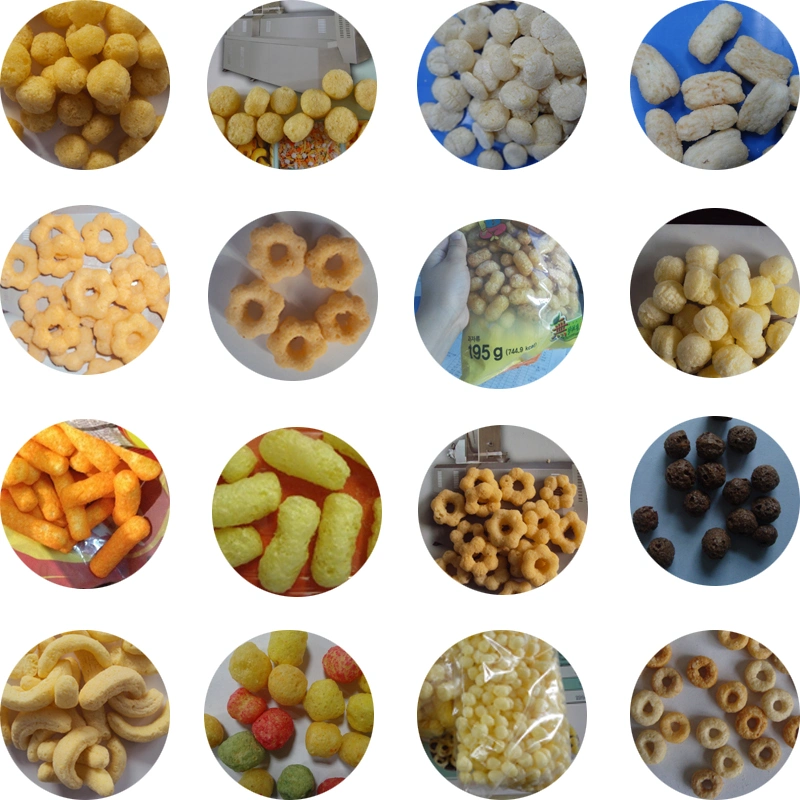 2019 Full Automatic Corn Puff Snacks Food Machine Maize Extruder Puffed Rice Making Machine Puffing Cereals Processing Line