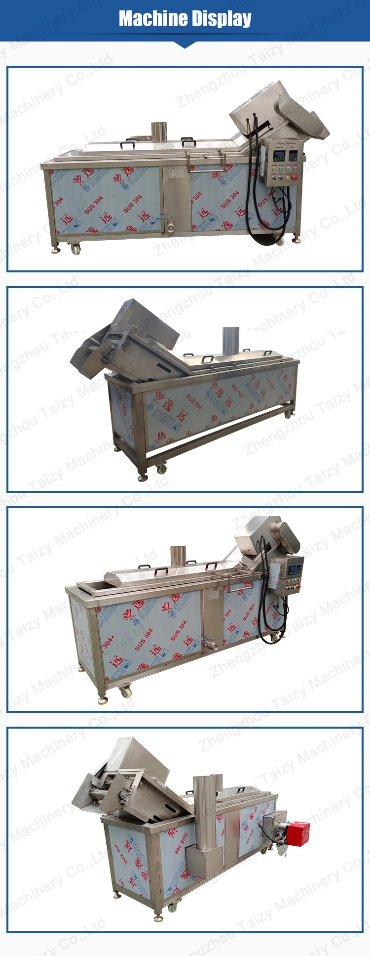 Continous Belt Fryer Chicken Fried Machine Frying Food Machine