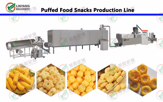 Automatic High Capacity Twin Screw Food Snack Puff Extruder